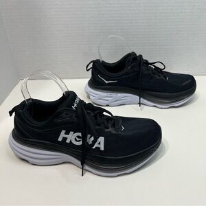 HOKA Bondi 8 Black Sneakers men’s size 8 D